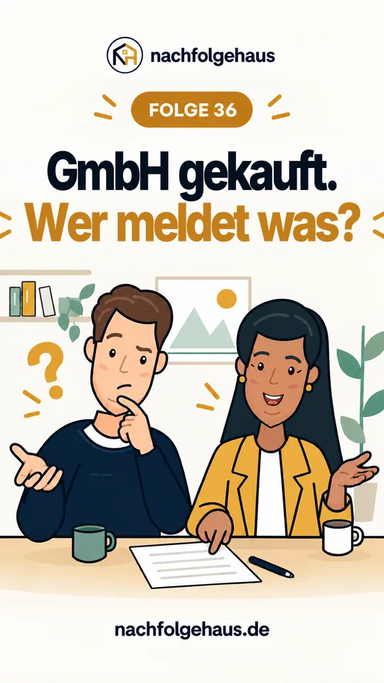 GmbH-Klartext Folge 36: GmbH gekauft – wer meldet was?